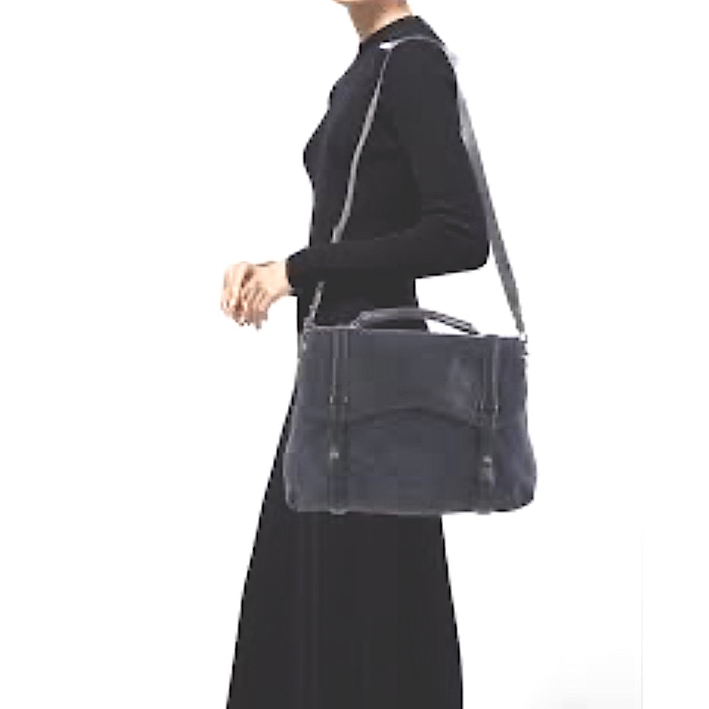 Kate Spade Westward Emily & Merritt Navy Blue Laptop Vintage Hobo Shoulder Bag
